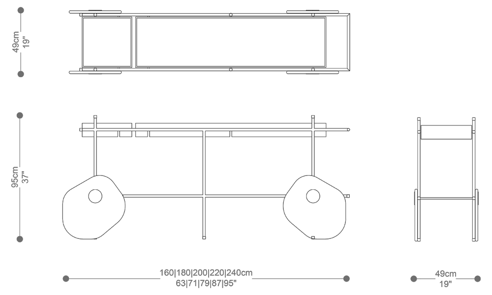 Image of the complete dimensions of the product